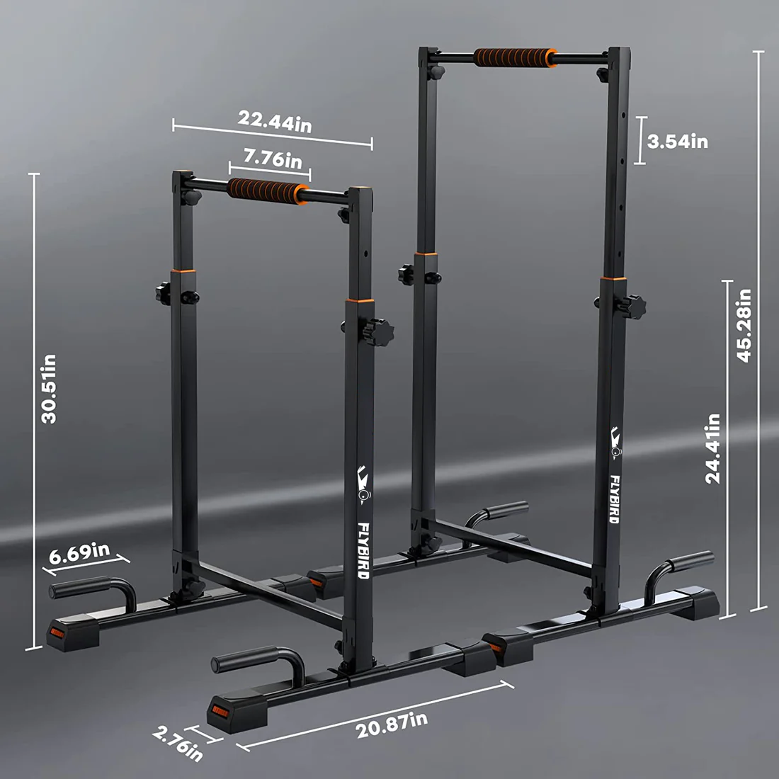 FLYBIRD Adjustable Parallel Dip Bar - Image 3