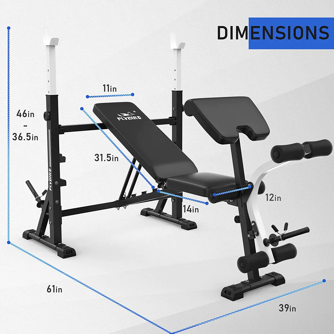 FLYBIRD Olympic Weight Bench - Image 3