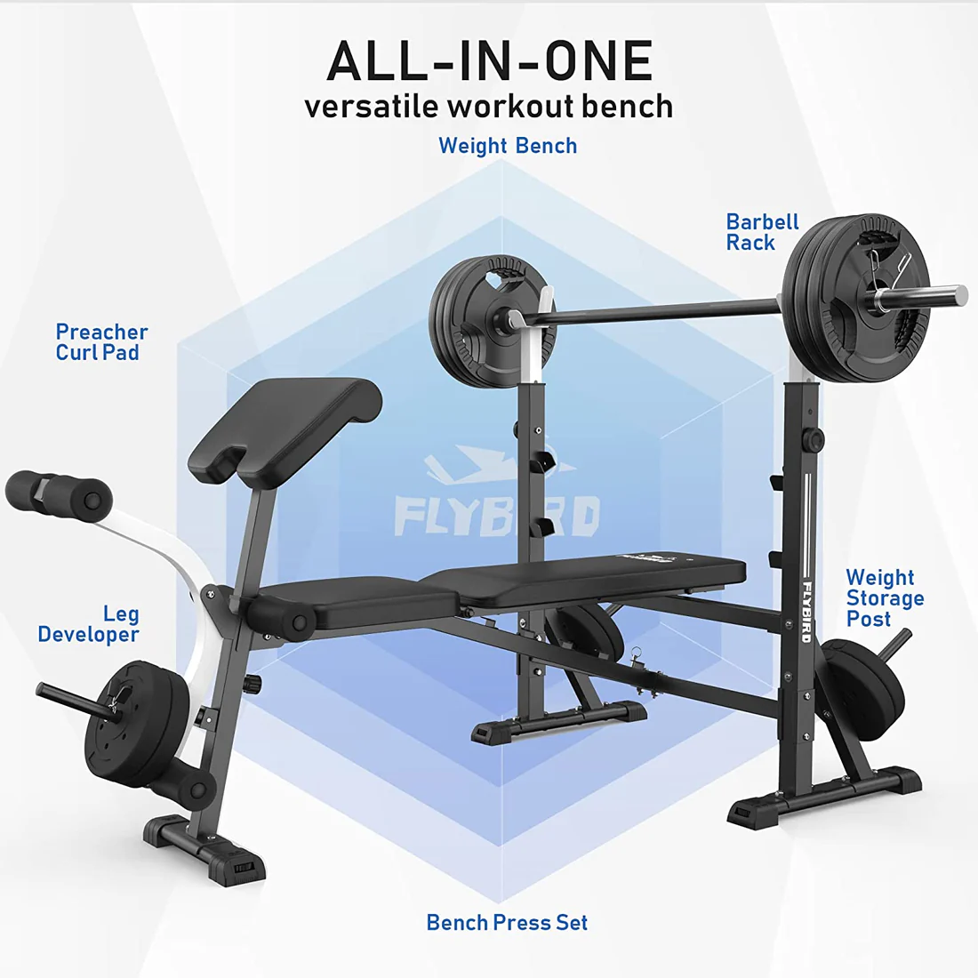 FLYBIRD Olympic Weight Bench - Image 6